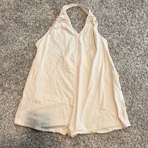 FP Movement by Free People Cream Halter Romper